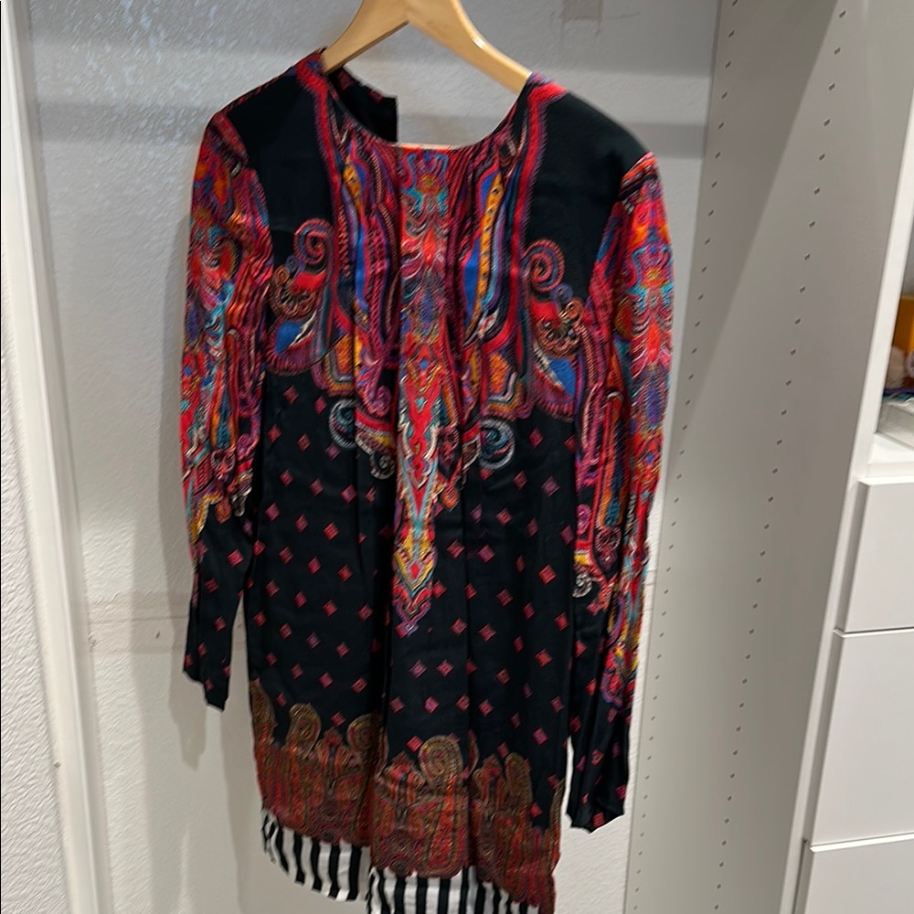 Roberto Cavalli Multicolor Paisley Dress